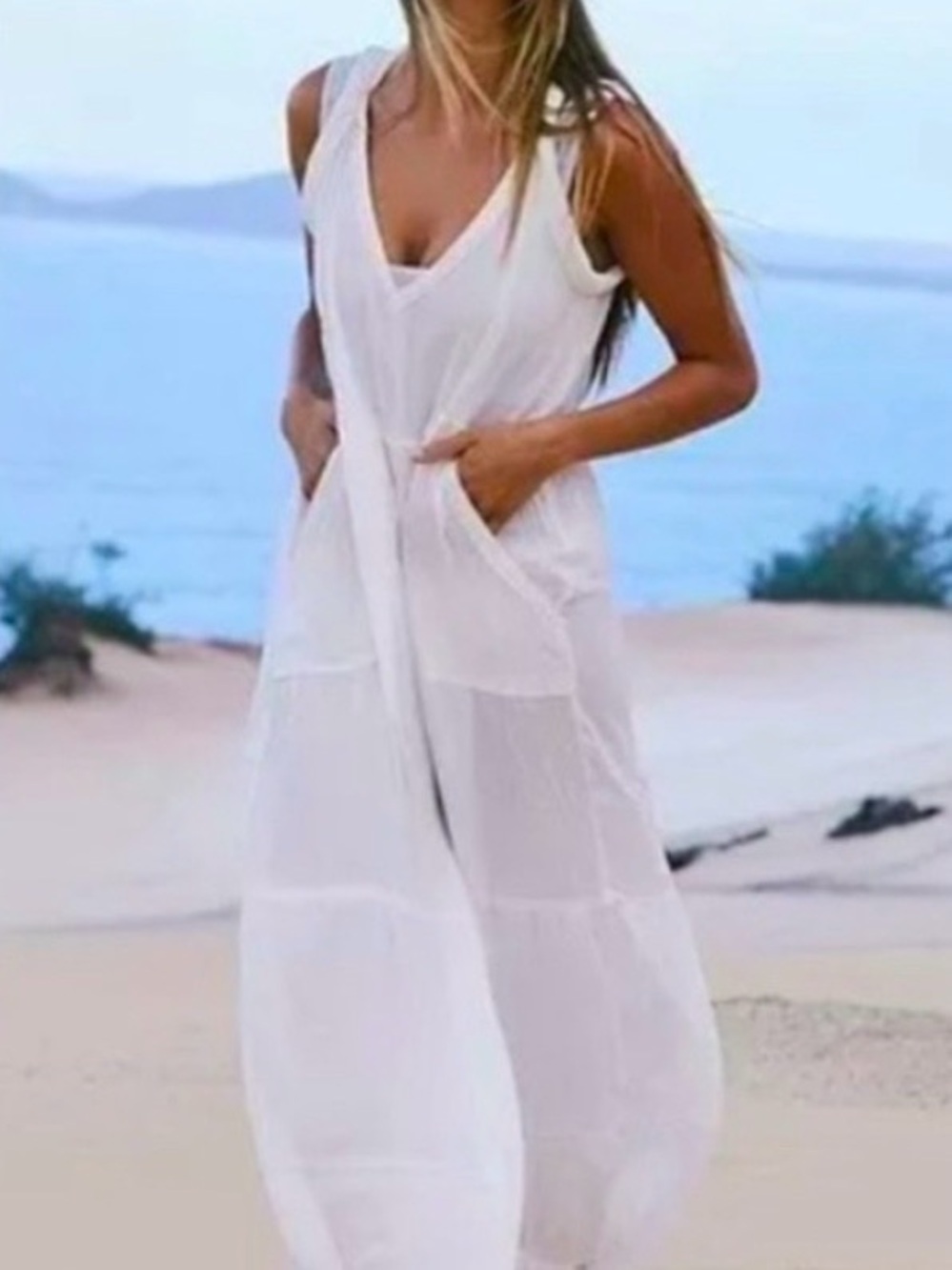 Free People Movement Dancin’ Till Dawn white jumpsuit size medium